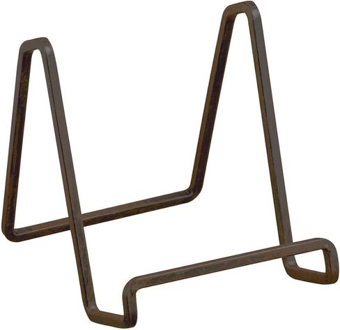 TRIPAR 6-Pack 4-Inch Metal Mahogany Painted Square Book Holder/Stand, Wire Mini Easel, Small Photo Stands for Table, Display for Picture Frames, Plaques & Plates in Kuwait