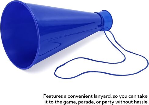 10 Pieces Cheer Megaphone, Plastic Megaphone Cheering Horn Trumpet, Shouting Cone Noisemaker for Adults Cheerleader Celebrations Party Accessories Sports Match Game in Kuwait