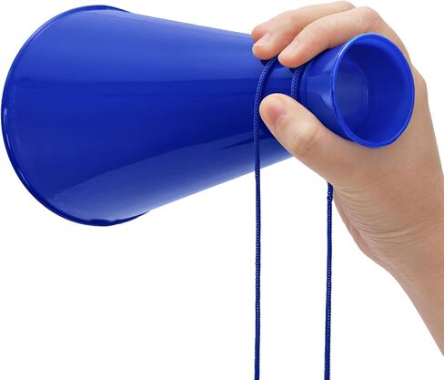 10 Pieces Cheer Megaphone, Plastic Megaphone Cheering Horn Trumpet, Shouting Cone Noisemaker for Adults Cheerleader Celebrations Party Accessories Sports Match Game in Kuwait
