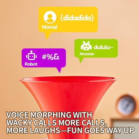 Voice Changer Megaphone for Kids, Pink, 4 Voice Modes with Colorful Lights, Volume and Echo Controls, Includes Neck Strap, Ages 3-8 (Red) in Saudi Arabia