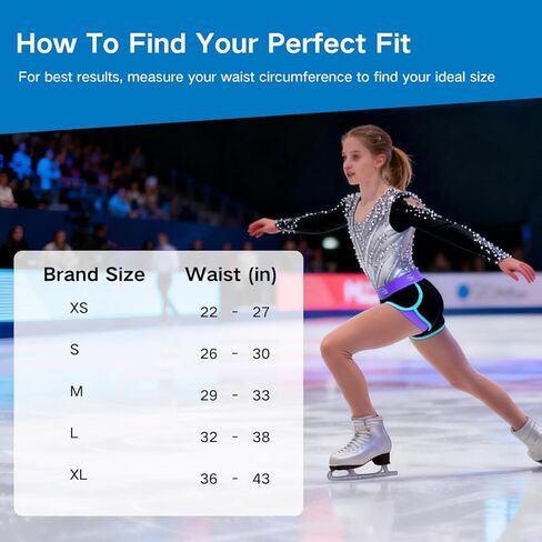 Women Girl Bumsaver Padded Shorts for Skateboarding, Roller Skating, Roller Derby, Inline Skating, Snowboarding and Skiing in Kuwait