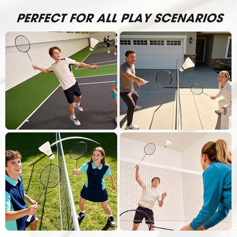 Goose Feather Badminton Birdies 6/12 Pack, Badminton Shuttlecocks with Stability Durability, High Speed Shuttle Balls for Indoor Outdoor Backyard Practice Training in Kuwait