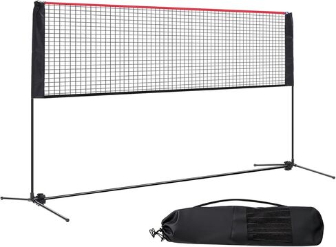 مجموعة شبكة كرة الريشة المحمولة من نيوبوليج، بعرض 10 أقدام/14 قدم/17 قدم، شبكة رياضية متعددة الارتفاع قابلة للتعديل لكرة البيسبول والتنس والكرة الطائرة وتنس كرة القدم، للاستخدام الداخلي والخارجي مع حقيبة حمل، سهلة الإعداد للفناء الخلفي in Kuwait