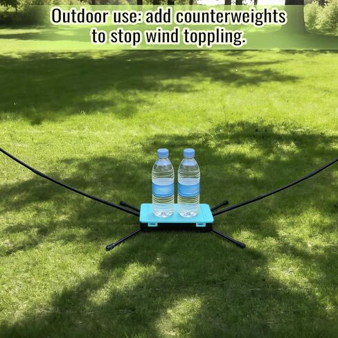 مجموعة شبكة كرة الريشة المحمولة للفناء الخلفي - إعداد خالٍ من الأدوات لمدة 60 ثانية، شبكة قائمة بذاتها بطول 5 أقدام، 1.98 رطل، صندوق تخزين مدمج، ألعاب للأطفال والعائلة في الهواء الطلق - الشاطئ، الحديقة، الممر، داخلي (أزرق) in Kuwait