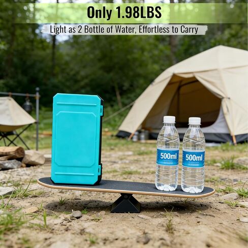 مجموعة شبكة كرة الريشة المحمولة للفناء الخلفي - إعداد خالٍ من الأدوات لمدة 60 ثانية، شبكة قائمة بذاتها بطول 5 أقدام، 1.98 رطل، صندوق تخزين مدمج، ألعاب للأطفال والعائلة في الهواء الطلق - الشاطئ، الحديقة، الممر، داخلي (أزرق) in Kuwait