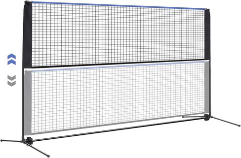 Portable Badminton Net Set, 10FT/14FT/17FT Wide, Adjustable Height Multi Sport Net for Pickleball, Tennis, Volleyball, Soccer Tennis, Indoor Outdoor with Carry Bag, Easy Setup for Backyard in Kuwait