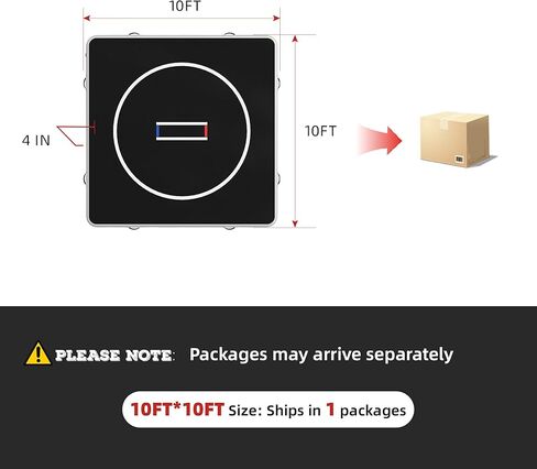 Inflatable Wrestling Mat 10FT×10FT×4IN for Home, PVC Air Cushion Wrestling Mats for Kids & Family, BJJ Mats for Home Training, Jiu Jitsu, MMA, Martial Arts, Grappling and Judo, Indoor & Outdoor in Saudi Arabia