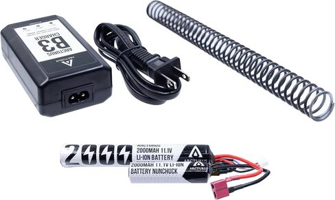 Arcturus التكتيكية LWT MK-II CQB 10 "بوليمر - كهربائي كامل / شبه تلقائي / ثاني انفجار / ثالث انفجار / ثنائي / منحدر Airsoft AEG Sport SE Starter Pack رمادي مع بطارية وشاحن in Kuwait