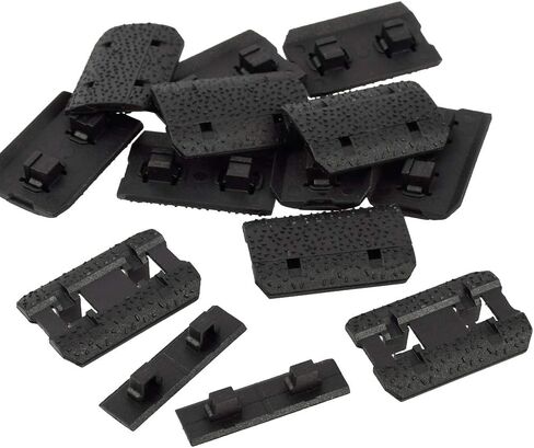 Pack of 12 Lightweight Ergonomic Polymer Rail Black in Saudi Arabia