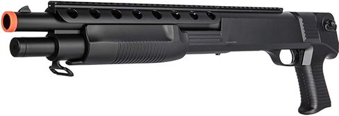 BBTac Airsoft Shotgun M309 Pump Action - Tactical Airsoft Shotgun, Weaver Top Rail, Removeable Clip, Powerful 445 Fps with 6mm BBS in Kuwait