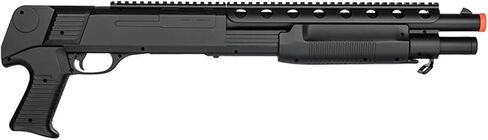 BBTac Airsoft Shotgun M309 Pump Action - Tactical Airsoft Shotgun, Weaver Top Rail, Removeable Clip, Powerful 445 Fps with 6mm BBS in Kuwait