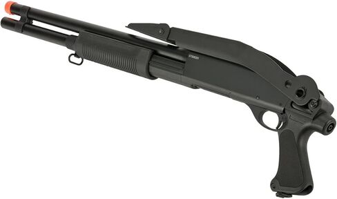 Evike Airsoft - CYMA Standard Metal M870 3-Round Burst Multi-Airsoft Shotshell تحميل Airsoft Shotgun (الطراز: معدن قابل للطي) - (PID: 63539) in Kuwait