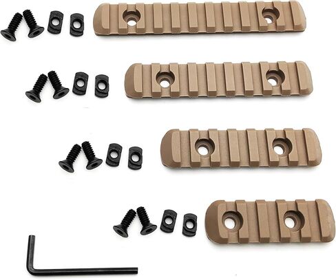 4-Pack Polymer Picatinny Rail Sections Kit for Rail Mount System - 5/7/9/11 Slots in Kuwait