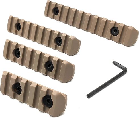 4-Pack Polymer Picatinny Rail Sections Kit for Rail Mount System - 5/7/9/11 Slots in Kuwait