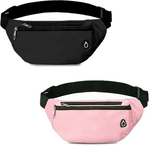 Fanny Pack for Women Men,Crossbody Fanny Pack Water Resistant Sports Waist Bag Pack, Belt Bag for Travel Hiking Running in Kuwait