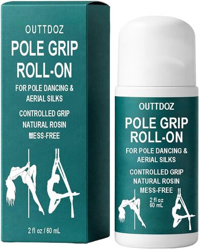 مقبض قابل للدوران، مقبض يمكن التحكم فيه بالروزين الطبيعي للرقص على العمود والحرير الجوي، لليدين والساقين وملامسة الجسم، غير قابل للانزلاق، 2 أونصة سائلة (60 مل) in Kuwait