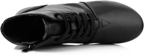 أحذية جاز سوداء برباط للرقص مع سحاب أحذية جاز ونعل مطاطي للنساء والفتيات in Kuwait