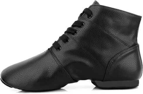 أحذية جاز سوداء برباط للرقص مع سحاب أحذية جاز ونعل مطاطي للنساء والفتيات in Kuwait