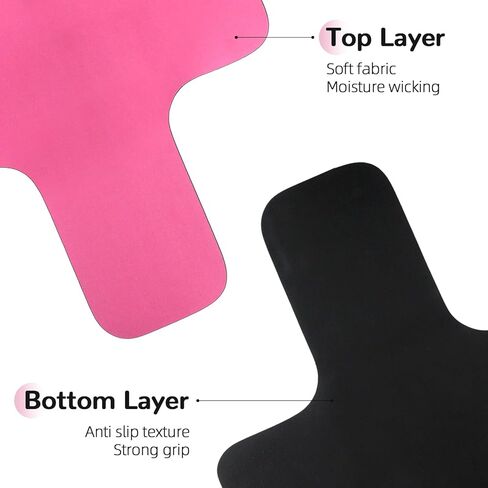 بساط بيلاتيس ريفورمر غير قابل للانزلاق، بساط منشفة بيلاتيس مخملي ناعم من جلد الغزال، بساط بيلاتيس مع معدات متعددة، خفيف الوزن وقابل للطي، يمتص العرق ويجف سريعًا، لليوجا واللياقة البدنية (وردي) in Kuwait