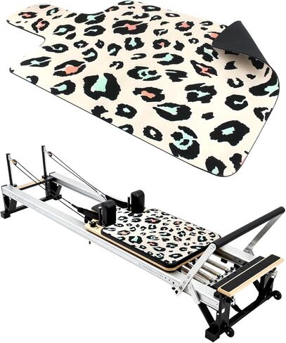 بساط مصلح بيلاتيس غير قابل للانزلاق، بساط منشفة بيلاتيس بسطح من الصوف الناعم، بساط بيلاتيس مع معدات متعددة، خفيف الوزن وقابل للطي، يمتص العرق ويجف سريعًا، لليوجا واللياقة البدنية (مرقط) in Kuwait