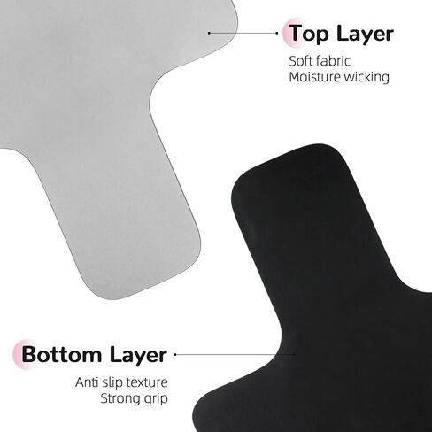 بساط بيلاتيس مصلح غير قابل للانزلاق، بساط منشفة بيلاتيس بسطح من الصوف الناعم، بساط بيلاتيس مع معدات متعددة، خفيف الوزن وقابل للطي، يمتص العرق ويجف سريعًا، لليوجا واللياقة البدنية (رمادي) in Kuwait