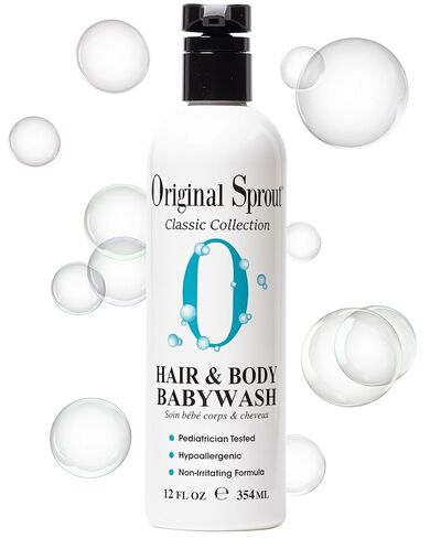 Original Sprout Hair and Body Baby Wash. Organic Vegan Baby Shampoo and Body Wash for Sensitive Skin. 12 Fl Oz (Pack of 2) in Kuwait