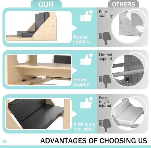 أسطوانة سلم بيلاتيس سوداء، آلة بيلاتيس خشبية لتصحيح العمود الفقري للتمرين المنزلي، قوس بيلاتيس للتوازن، تقوية القلب والتمدد - Ngxmky in Kuwait