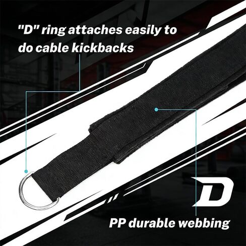 2PCS Pilates Straps Soft Padded Handles, Durable Pilates Double Loop D-Ring Straps,Pilates Straps for Reformer,Home Gym & Yoga Workout Exercise Accessories in Kuwait