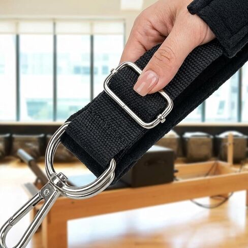 Pilates Equipment Hook and Tie Straps,Pilates Foot Strap Leg Strap for Reformer,Equipoise Body Cotton Straps,Comfortable Pilates Equipment Accessory in Kuwait