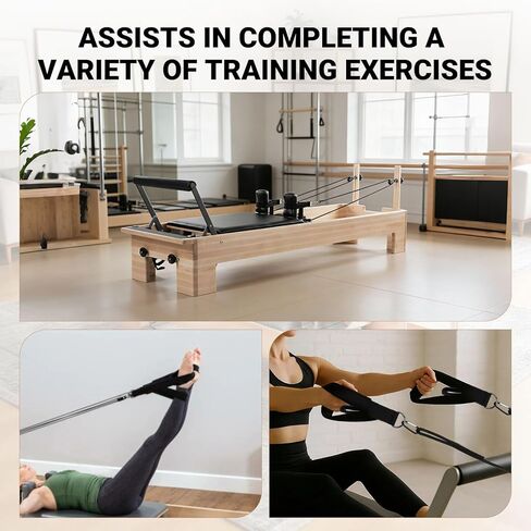 Padded Double Loop Kit for Balanced Body Pilates Reformer, Straps with D Rings for Studio, for Clinical, for Allegro 1 Pilates Reformers Equipment in Saudi Arabia
