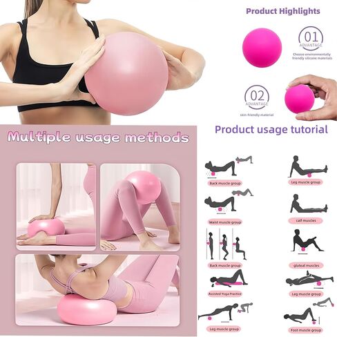 Home Pilates Kit for Women, Pilates Equipment Ring Set with Magic Circle, Body Tape Measure, D Grip Dumbbells, Pilates Ball, Massage Ball, Yoga Socks and Resistance Bands in Kuwait