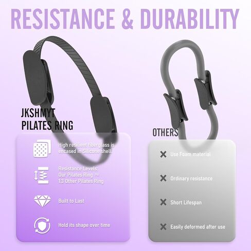 حلقة بيلاتيس من JKSHMYT، معدات بيلاتيس - 14.5 بوصة بيلاتيس منزلية، مجموعات للمبتدئين، أفضل لي أساسيات بيلاتيس سحرية للتمرينات in Kuwait