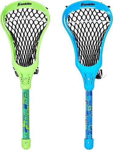 مجموعة لاكروس الصغيرة من فرانكلين سبورتس - 2 عصا صغيرة وكرة - لعبة الشاطئ في الفناء الخلفي الداخلي والخارجي - عصي لاكروس مقاس 18 بوصة للأطفال والمراهقين - لعبة ممتعة آمنة محمولة - مجموعة ميني لاكس in Kuwait