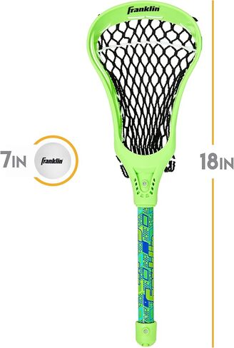 مجموعة لاكروس الصغيرة من فرانكلين سبورتس - 2 عصا صغيرة وكرة - لعبة الشاطئ في الفناء الخلفي الداخلي والخارجي - عصي لاكروس مقاس 18 بوصة للأطفال والمراهقين - لعبة ممتعة آمنة محمولة - مجموعة ميني لاكس in Kuwait