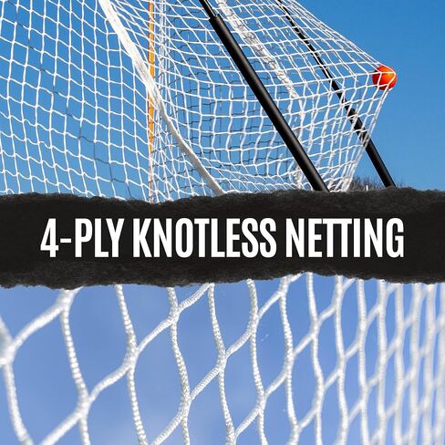 QuickPlay Ripshot Flexi Lacrosse Goal 6x6' - Regulation Lacrosse Goal with 8 Ply Lacrosse Net, 80 Second Pop Up Portable Backyard Lacrosse Goal for Training & Boys and Girls Lacrosse in Saudi Arabia