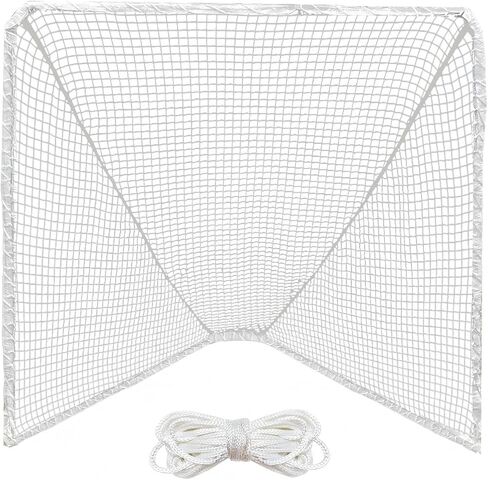 استبدال شبكة هدف لاكروس 4 مم 6 × 6 × 7 قدم شديدة التحمل مع حبل ربط شبكي لاكروس 2/4 × 49 قدم، شبكة بديلة لاكروس لممارسة لاكروس والمنافسة in Kuwait