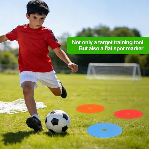 Soccer Goal Shooting Training Target: 8pcs Goal Targets with Adjustable Extra-Long Strips for Goals Training Enhance Agility Speed for Lacrosse, Hockey, Baseball, Football in Saudi Arabia