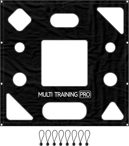 Lacrosse Rebounder Target Net 4×4FT, Lacrosse Bounce Back Pass Cover, Volleyball/Baseball Rebounde Target Net for 4×6FT & 4×7FT Rebounders in Kuwait