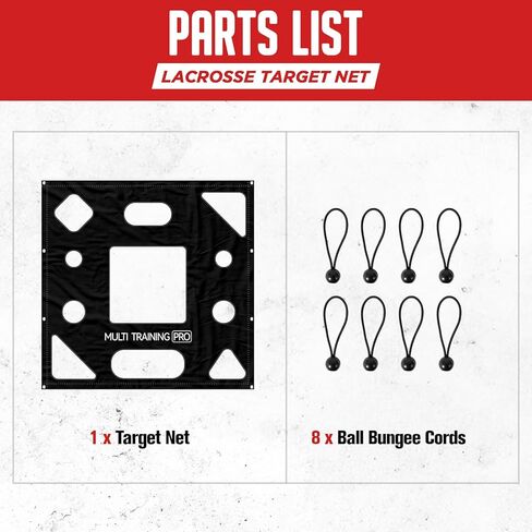 Lacrosse Rebounder Target Net 4×4FT, Lacrosse Bounce Back Pass Cover, Volleyball/Baseball Rebounde Target Net for 4×6FT & 4×7FT Rebounders in Kuwait