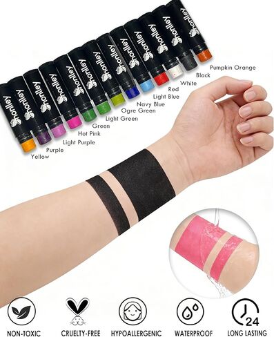 Eye Black for Multi Sports, Anti-Glare Eyeblack for Baseball Football Softball Lacrosse Game Gare, Waterproof Grease Black Paint for Athletes & Fans Accessories in Kuwait