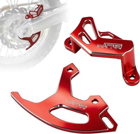 JFG RACING Rear Brake Disc Guard and Caliper Guard CNC All Fits For CRF250R 2004-2025/ CRF250X 2004-2017/ CRF450R 2002-2025/ CRF450X 2005-2017/ CRF450RX 2017-2025 in Kuwait