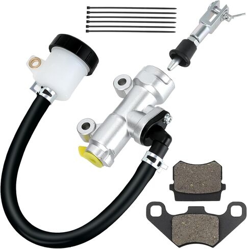 KT196 Brake Master Cylinder with Brake Caliper Pads Assembly Compatible with 196cc 6.5hp Coleman KT196 Go Kart 200GK Off-Road Go Cart Powersports Parts Accessories in Kuwait