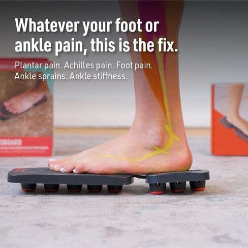 لوح التوازن SIDEKICK AxisBoard Pro لإعادة تأهيل القدم والكاحل | نظام تدريب العلاج الطبيعي لالتواء الكاحل وآلام العرقوب والتهاب اللفافة الأخمصية | يتضمن دليل PT + تطبيق Sidekick in Kuwait