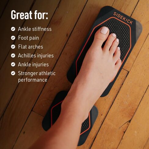 لوح التوازن SIDEKICK AxisBoard Pro لإعادة تأهيل القدم والكاحل | نظام تدريب العلاج الطبيعي لالتواء الكاحل وآلام العرقوب والتهاب اللفافة الأخمصية | يتضمن دليل PT + تطبيق Sidekick in Kuwait