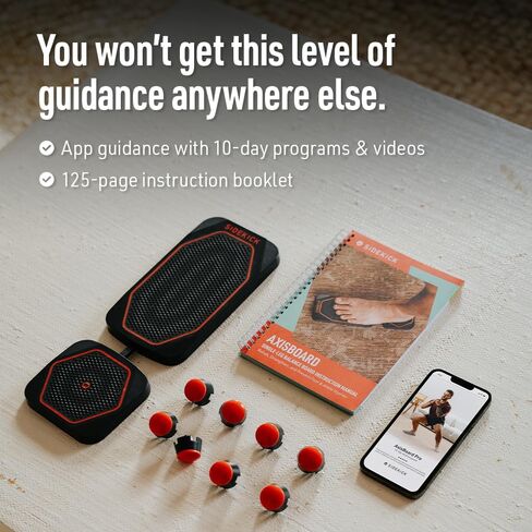 لوح التوازن SIDEKICK AxisBoard Pro لإعادة تأهيل القدم والكاحل | نظام تدريب العلاج الطبيعي لالتواء الكاحل وآلام العرقوب والتهاب اللفافة الأخمصية | يتضمن دليل PT + تطبيق Sidekick in Kuwait