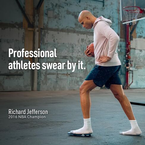 لوح التوازن SIDEKICK AxisBoard Pro لإعادة تأهيل القدم والكاحل | نظام تدريب العلاج الطبيعي لالتواء الكاحل وآلام العرقوب والتهاب اللفافة الأخمصية | يتضمن دليل PT + تطبيق Sidekick in Kuwait