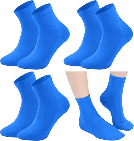 Cuffbow 4 Pairs Water Sport Swimming Dive Socks Nylon Diving Swimming Fin Boot Diving Wetsuit Socks for Snorkeling Surfing in Kuwait