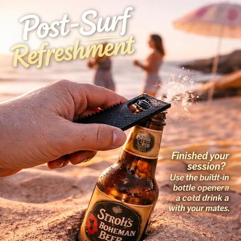 طقم مشط شمع متعدد الأدوات بزعانف ركوب الأمواج، يتضمن مفتاح زعنفة، وفتاحة زجاجات، وكاشطة وسلسلة مقود، ومسامير إمساك من الفولاذ المقاوم للصدأ متوافقة مع FCS، والعقود الآجلة، واللوح الطويل، وSUP in Kuwait