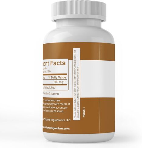 Pure Original Ingredients Bromelain, (100 Capsules) Always Pure, No Additives or Fillers, Lab Verified in Saudi Arabia