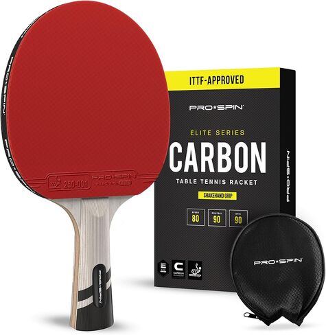 PRO-SPIN Ping Pong Paddles – ITTF Approved Professional Table Tennis Rackets with Carbon Fiber for Superior Control | 7-Ply Blade, Premium Rubber, 2.0mm Sponge in Saudi Arabia